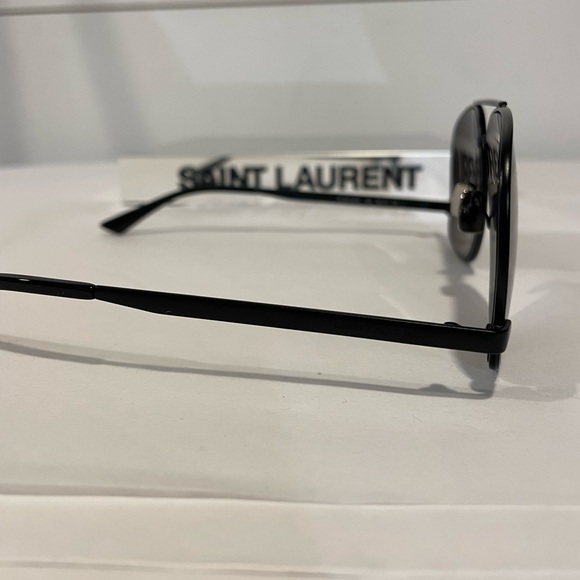 SAINT LAURENT SL 653 LEON-002 BLACK SUNGLASSES - Picture 8 of 10